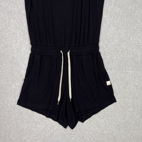 Vuori Black Ribbed Pocket Torrey Romper Size XS - Picture 3 of 8